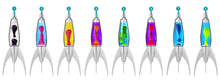 Load image into Gallery viewer, Mathmos Rocket Lava Lamps: SILVER 
